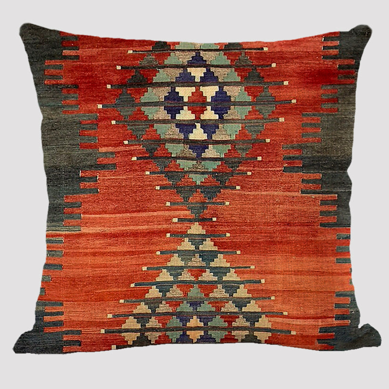 Bohemian Double-sided Pillow Ethnic Style Linen Color