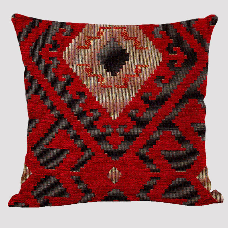 Bohemian Double-sided Pillow Ethnic Style Linen Color