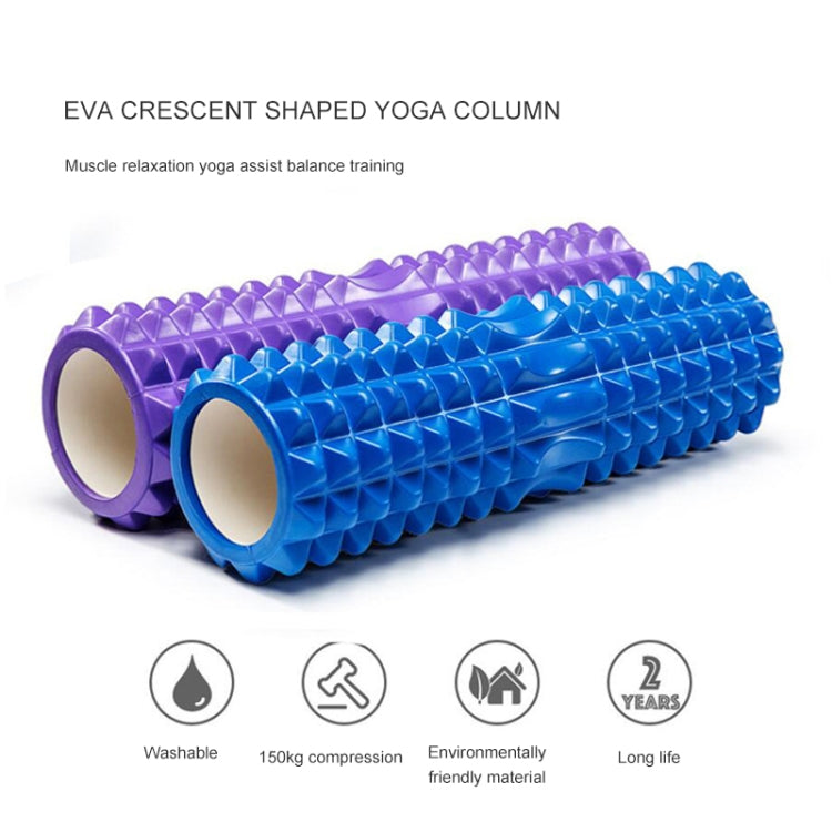 Yoga Pilates Fitness EVA Roller Muscle Relaxation Massage, Size: 45cm x 13cm, 45cm x 13cm