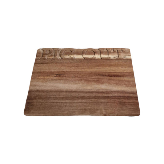 Pig Out Wooden Serving Board 32cm