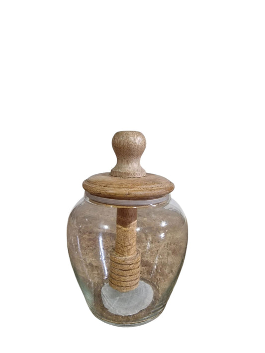 Honey Jar With Mixer 10x15cm