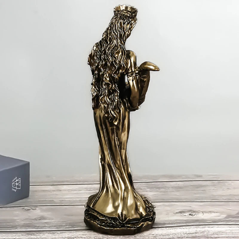 Goddess of Luck Resin Statue – Wealth Decor Ornament