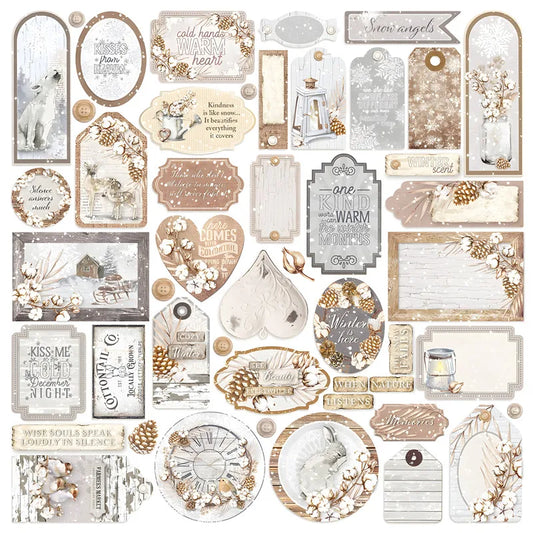 White Snow Angel Sticker DIY Scrapbooking Junk Journal Base Collage Diary Happy Plan Gift Seal Decoration Vintage Stickers