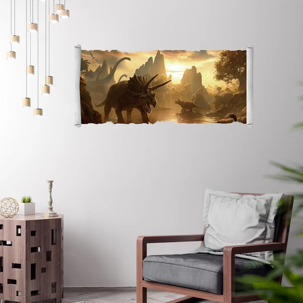 3d Dinosaur Vinyl Wall Sticker Animal World Jurassic Period Kids Baby Room Bedroom Mural Cartoon Poster Decor Home Decoration