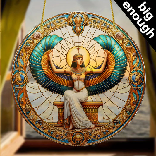 Elegant Isis Goddess Acrylic Suncatcher Ancient Egyptian Fertility,Door,Wall,Room,Scene,Kitchen,Ideal For Home Decor&Gifts