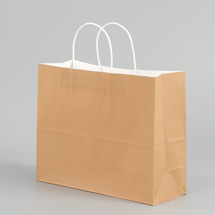 10 PCS Elegant Kraft Paper Bag With Handles for Wedding/Birthday Party/Jewelry/Clothes