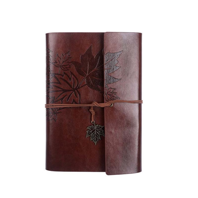 PU Maple Retro Straps Handbook Loose-leaf Notebook, A7, A6