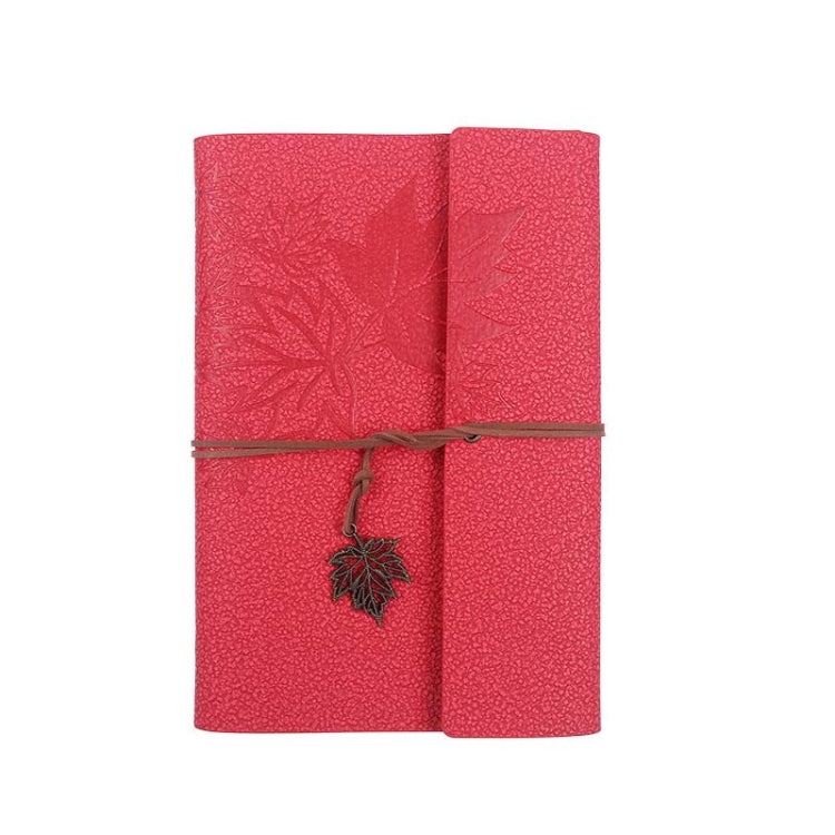 PU Maple Retro Straps Handbook Loose-leaf Notebook, A5