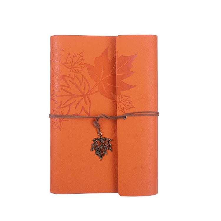 PU Maple Retro Straps Handbook Loose-leaf Notebook, A5