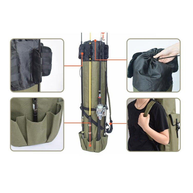 Multifunctional Fishing Rod Bag Fishing Tackle Bag Fishing Supplies，Size: 123x34cm, Multifunctional Fishing Tackle Bag, Fishing Rod Bag