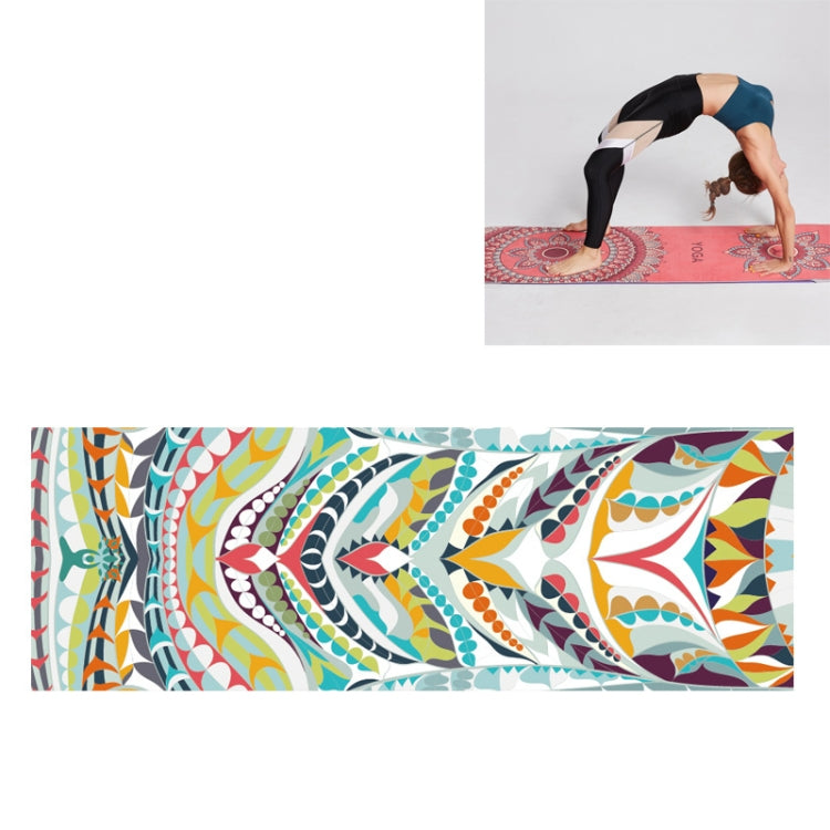 Portable Printed Non-slip Environmental Protection Yoga Mat Drape