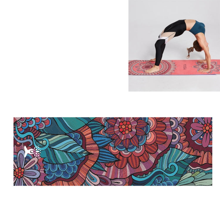 Portable Printed Non-slip Environmental Protection Yoga Mat Drape