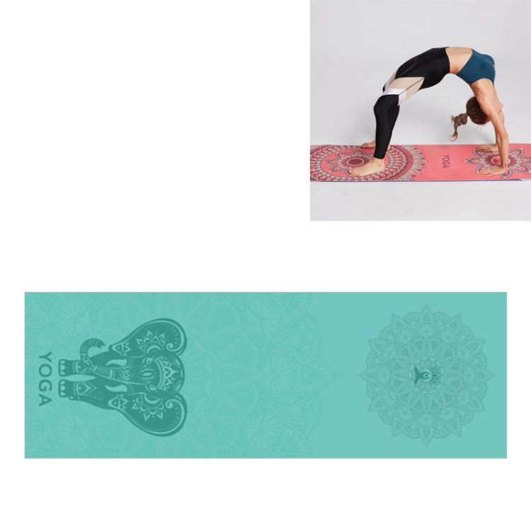 Portable Printed Non-slip Environmental Protection Yoga Mat Drape