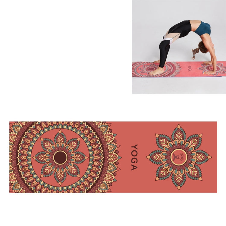 Portable Printed Non-slip Environmental Protection Yoga Mat Drape