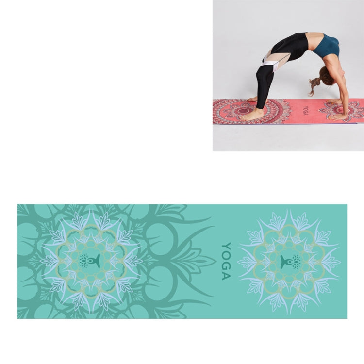 Portable Printed Non-slip Environmental Protection Yoga Mat Drape