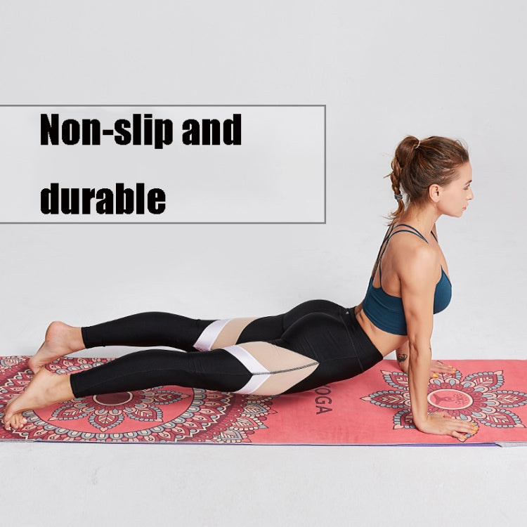 Portable Printed Non-slip Environmental Protection Yoga Mat Drape