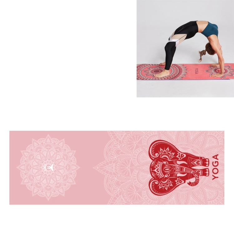 Portable Printed Non-slip Environmental Protection Yoga Mat Drape