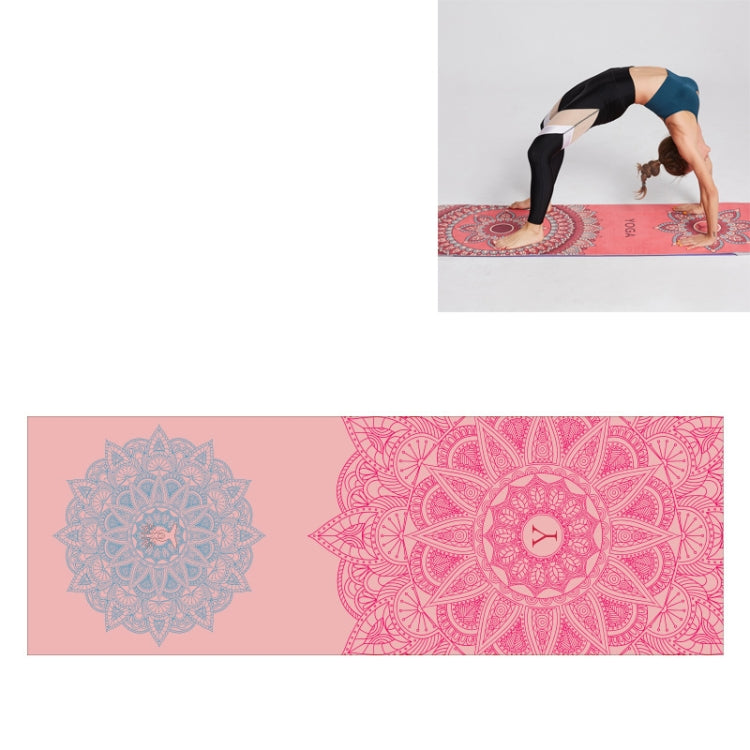 Portable Printed Non-slip Environmental Protection Yoga Mat Drape