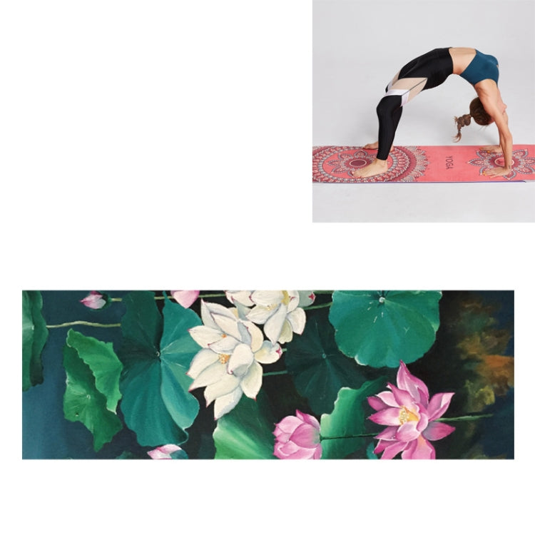 Portable Printed Non-slip Environmental Protection Yoga Mat Drape