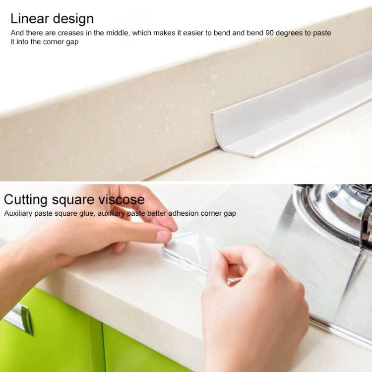 Durable PVC Material Waterproof Mold Proof Adhesive Tape  Kitchen Bathroom Wall Sealing Tape, 2.2cm x 3.2m, 3.8cm x 3.2m