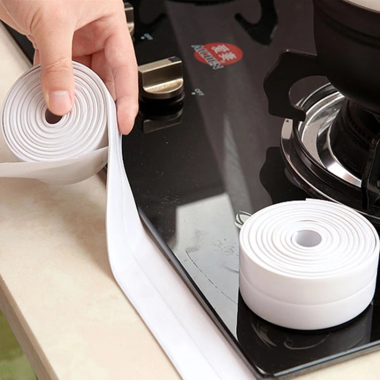 Durable PVC Material Waterproof Mold Proof Adhesive Tape  Kitchen Bathroom Wall Sealing Tape, 2.2cm x 3.2m, 3.8cm x 3.2m