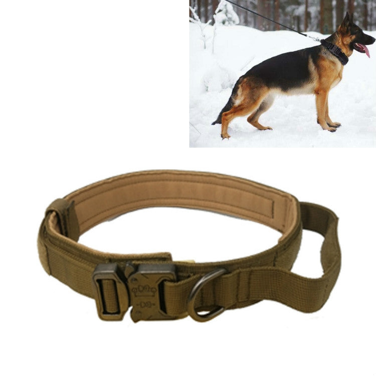Nylon Thickened Large And Medium-Sized Dog Traction Collar Pet Collar, M, L, XL