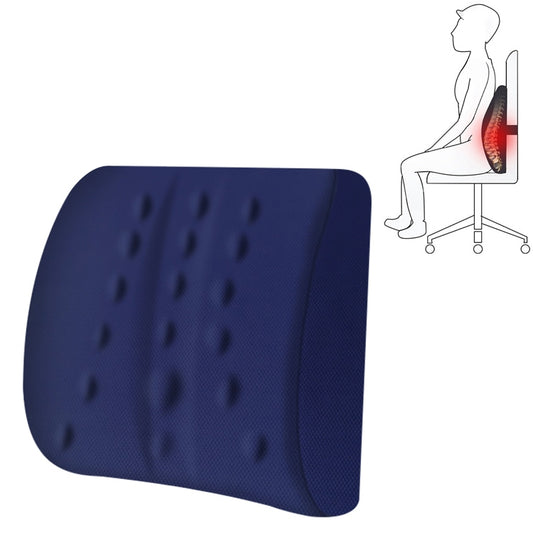 Lumbar Cushion Office Maternity Seat Cushion Car Lumbar Memory Foam Lumbar Pillow,Style:, Standard (Blue), Standard (Gray), Standard (Black), Standard (Pink), 3D (Blue), 3D (Gray), 3D Upgrade Core (Blue), 3D Upgrade Core (Gray)