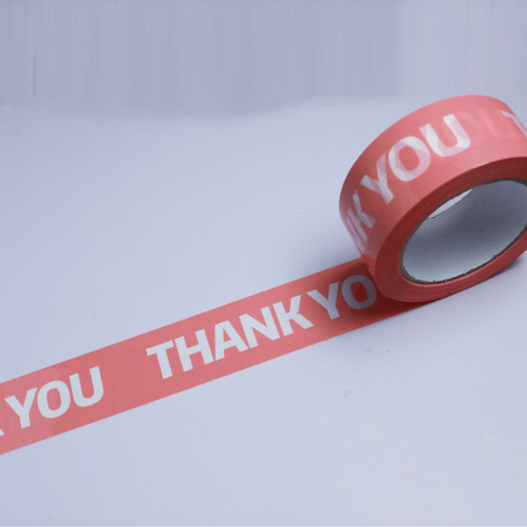Packed Express Thank You Sealing Tape, White Bottom Black Word, Pink Bottom Black Word, Pink Bottom White Word