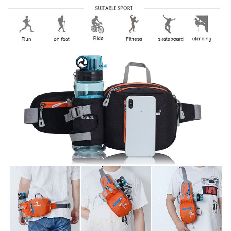 Tanluhu FK389 Outdoor Sports Waist Bag Multi-Purpose Running Water Bottle Bag Riding Carrying Case, 2L