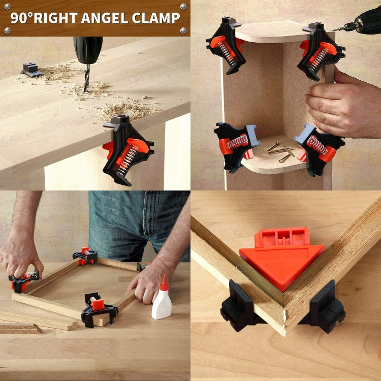 4 PCS/Set  90 Degree Woodworking Right Angle Clip, Right Angle Clip