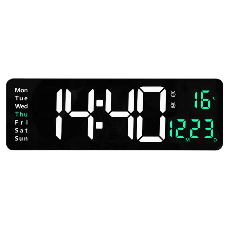 6626 Living Room Wall-Mounted Large Screen Display LED Digital Clock, 16 Inch Orange Temperature, 16 Inch Green Temperature, 16 Inch Blue Tempera