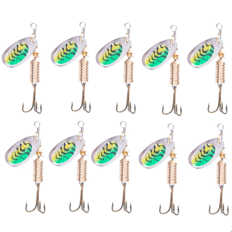 10 PCS HENGJIA  SP054 6.7cm / 7g Fresh Water Sequins Road Bait