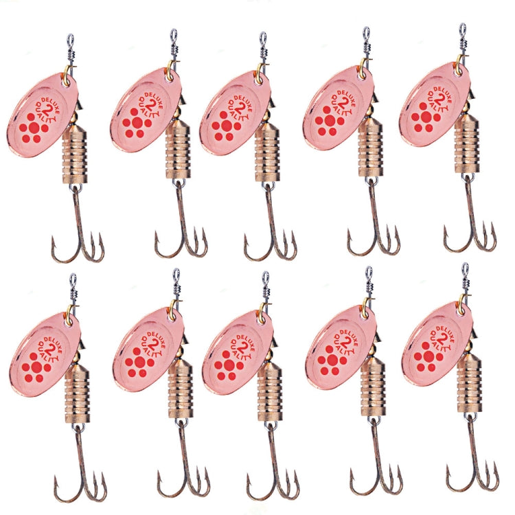 10 PCS HENGJIA  SP054 6.7cm / 7g Fresh Water Sequins Road Bait