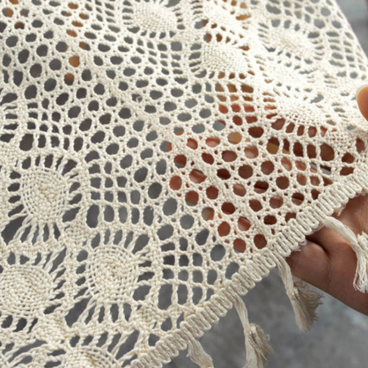 Widened And Stitched Rustic Knitted Hollow Tablecloth, 30x140cm, 30x160cm, 30x180cm, 30x200cm, 30x220cm, 30x240cm, 30x260cm, 30x280cm