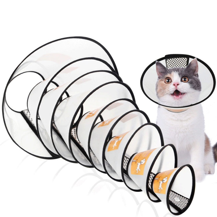 Pet Protective Headgear Cat And Dog Anti-Bite Collar After Cosmetic And Operation, Size: No.7/8cm, No.7, No.6, No.5, No.4, No.3
