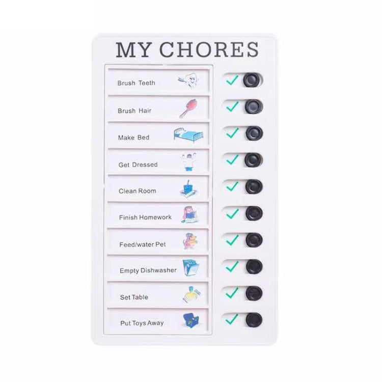 Wall Hanging Checklist Memo Boards Adjustable Checklist Board,Style: Blank Paper Card, My Chores, Blank Paper Card