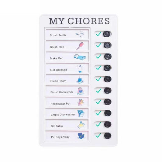 Wall Hanging Checklist Memo Boards Adjustable Checklist Board,Style: Blank Paper Card, My Chores, Blank Paper Card