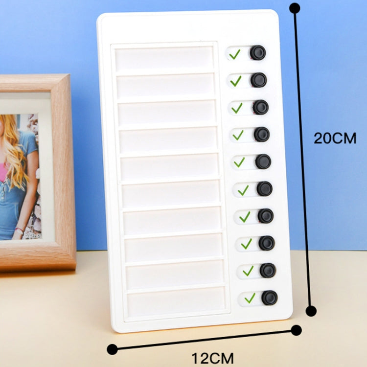 Wall Hanging Checklist Memo Boards Adjustable Checklist Board,Style: Blank Paper Card, My Chores, Blank Paper Card