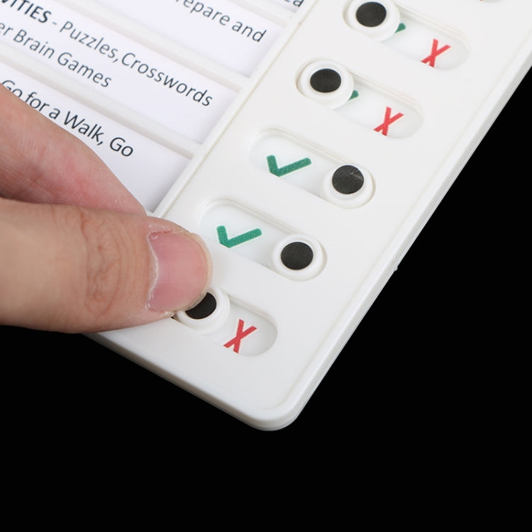 Wall Hanging Checklist Memo Boards Adjustable Checklist Board,Style: Blank Paper Card, My Chores, Blank Paper Card