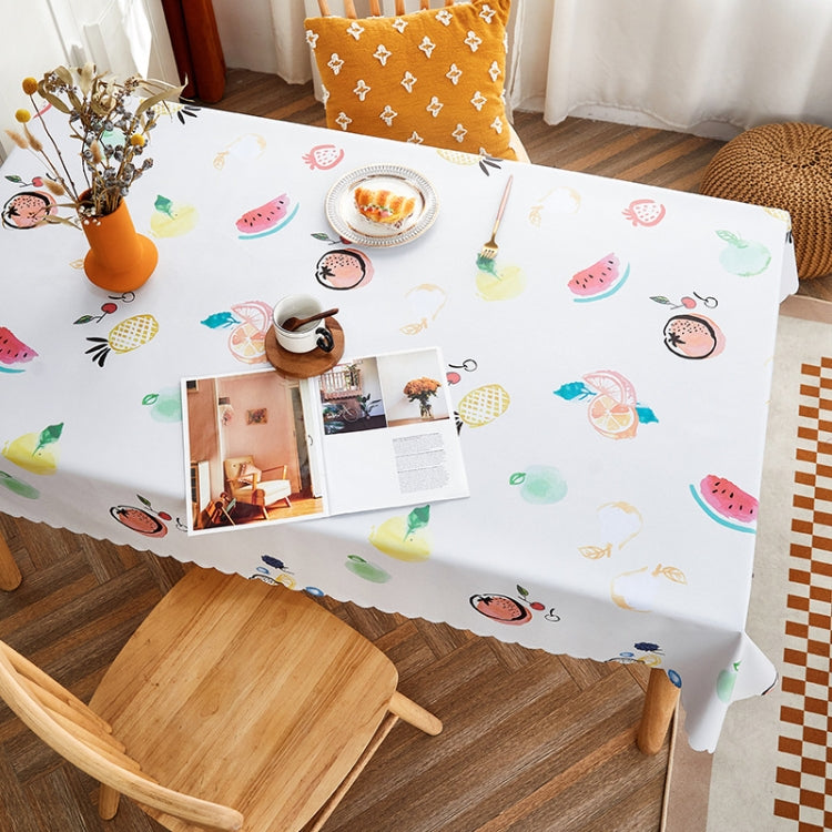 Rural Farm PVC Paper Waterproof Oil Wash Desktop Table Cloth, 80x120cm, 90x135cm, 90x150cm