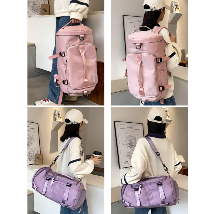 375 Large-capacity Waterproof and Wear-resistant Crossbody Travel Backpack, Black, Fog Blue, Sky Blue, Taro Purple, Charming Purple, Cherry Pink, Light Pink, Jelly Green