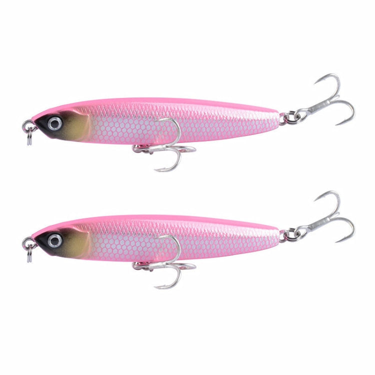 2 PCS CH79 Hard Bait Long Casting Sinking Pencil False Lure, Specification:, 10.4cm 18g