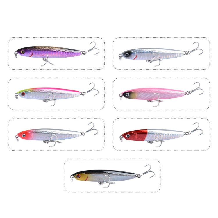 2 PCS CH79 Hard Bait Long Casting Sinking Pencil False Lure, Specification:, 10.4cm 18g