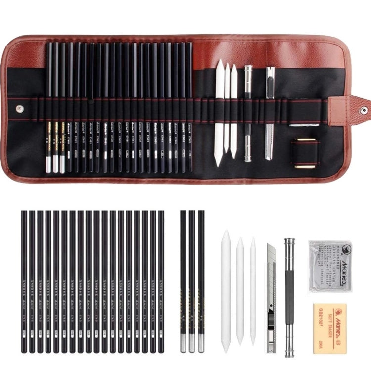 YGSM-30 Sketch Pencil Set Art Sketch Pencil Drawing Tools, Spec:, 21pcs/set, 29pcs/set, 30pcs/set