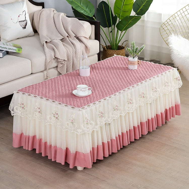 Simple Fabric Lace Rectangular Tablecloth, 75x140cm, 80x130cm, 80x140cm