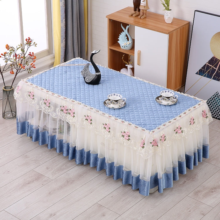 Simple Fabric Lace Rectangular Tablecloth, 75x140cm, 80x130cm, 80x140cm