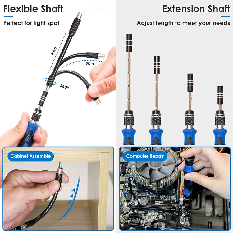 142 In 1 Precision Screwdriver Set Magnetic Screw Driver Bit Kit For PC Phone Repair Tool, 142 in 1