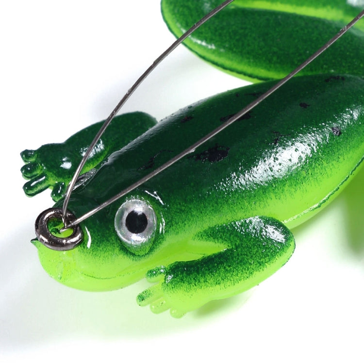 HENGJIA FO100 10pcs Anti-Hanging Bottom Floating Frog Black Fish Fake Bait Thunder Frog Bait, FO100 (Gray Black), FO100 (Dark Green), FO100 (Light Green)