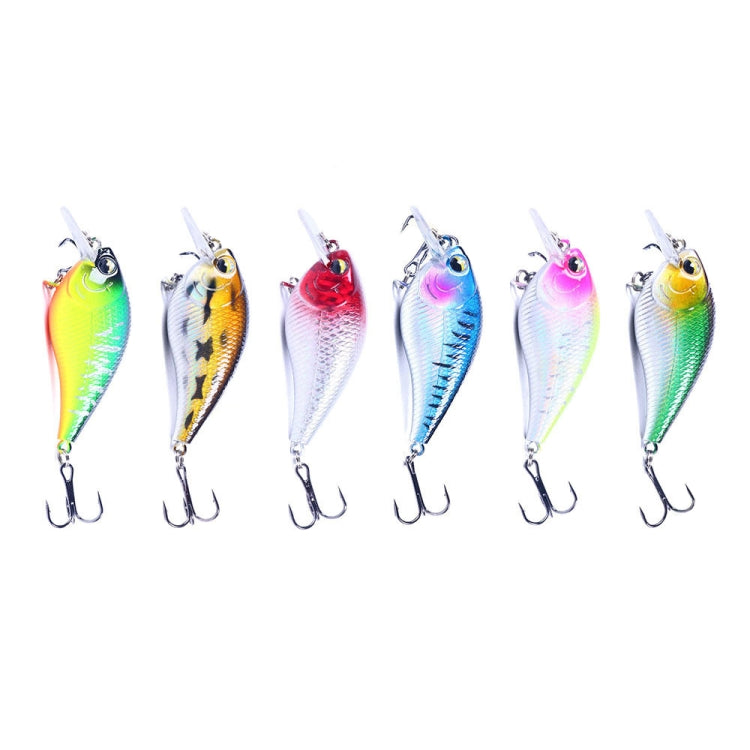 HENGJIA CB060 7cm 9.5g Lure VIB Rock Little Fatty Floating Fake Baits, 1, 2, 3, 4, 5, 6, 6 Colors, 6 Colors Boxed