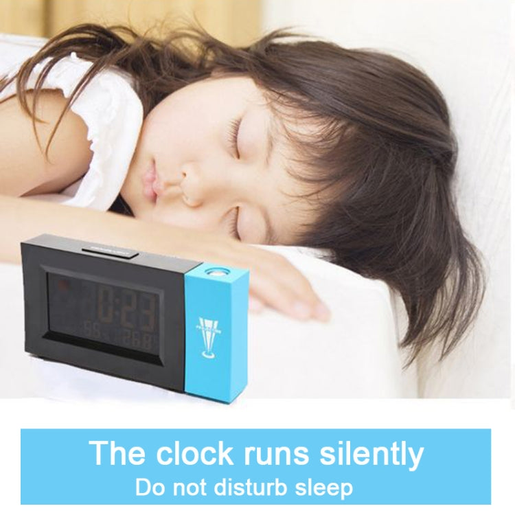 8290 Electronic Colour Screen Weather Clock Weather Forecast Projection Clock Rotatable Digital Clock, Without USB Cable, With USB Cable